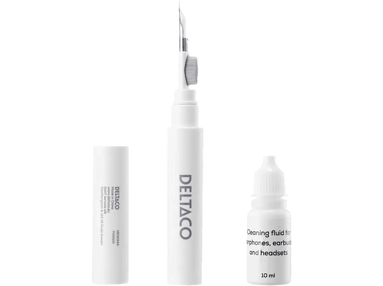 DELTACO Earphone cleaning pen CLP-100 metal tip,brush,sponge,liquid