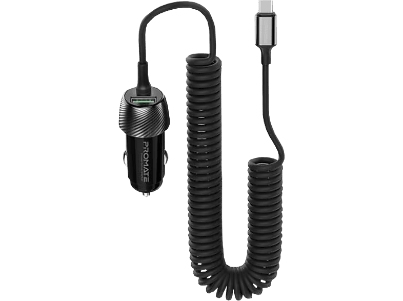 PROMATE PowerDrive-33PDC QC3.0 - Autoladegerät (Schwarz)