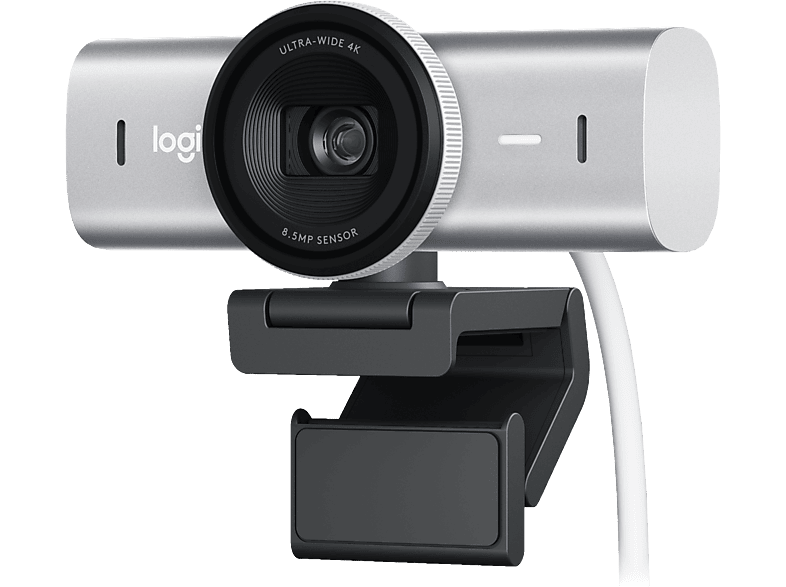Logitech -  MX Brio 4K Ultra HD Webcam (Hellgrau)