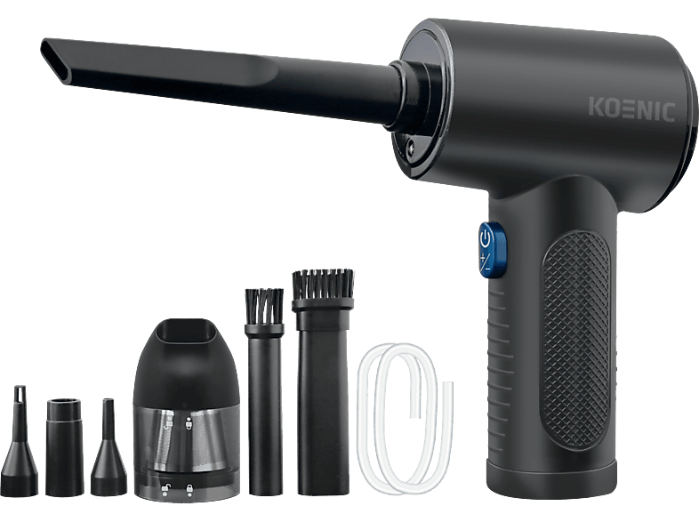 KOENIC KVBR 11124 - Mini Handstaubsauger mit Blasfunktion (Antrazit/ Blau)