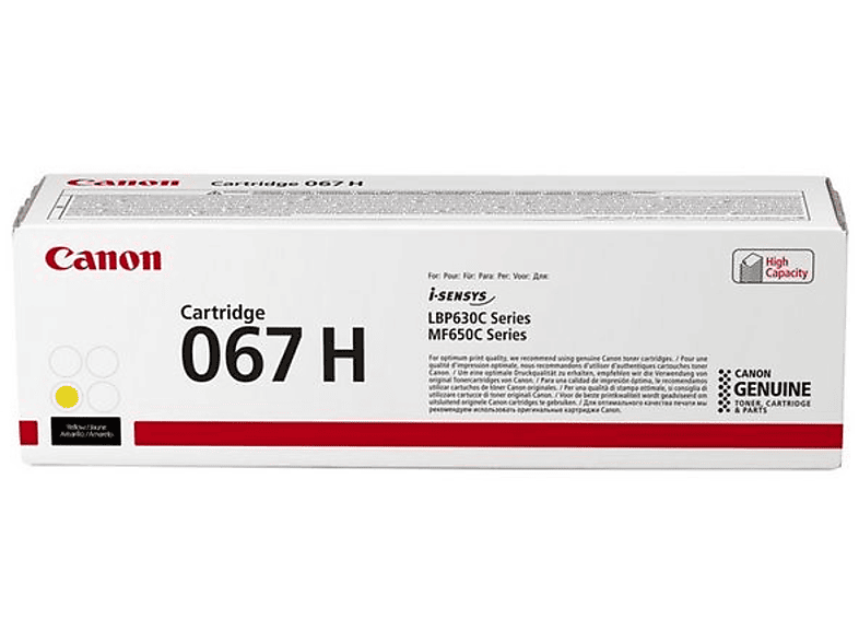 Canon - Toner 067H  5103C002 Yellow, One Size