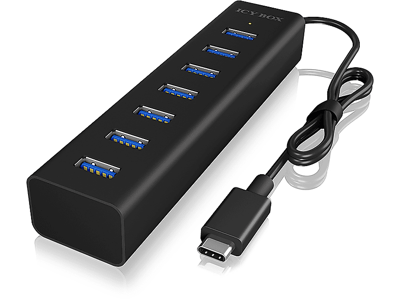 ICY Box - USB-C® (USB 3.2 Gen 2) Multiport Hub, Schwarz