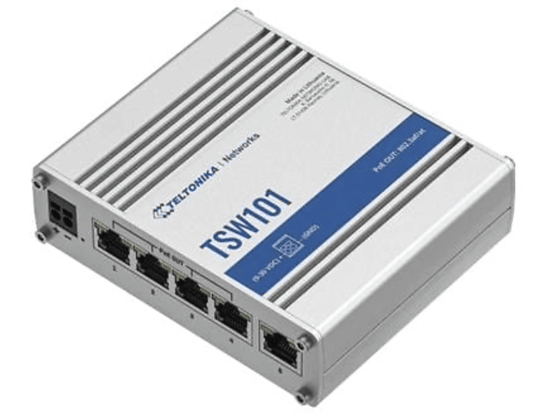 TELTONIKA TSW101 Switch 4xPoE+ Automotive In-Vehicle