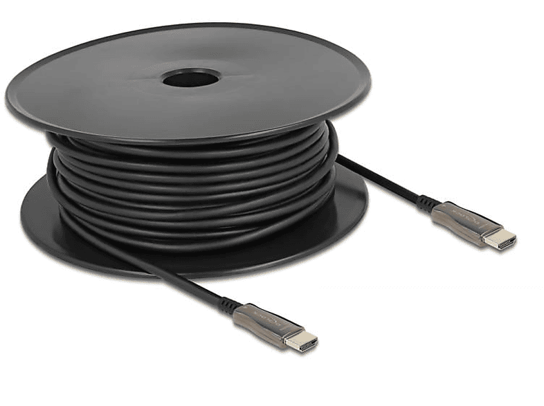 Delock HDMI Anschlusskabel HDMI-A Stecker 15 m Schwarz 84037 8K UHD, vergoldete Steckkontakte HDMI-Kabel