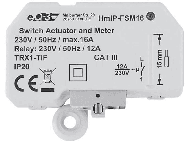 Homematic IP Schaltaktor mit Messfunktion HmIP-FSM16