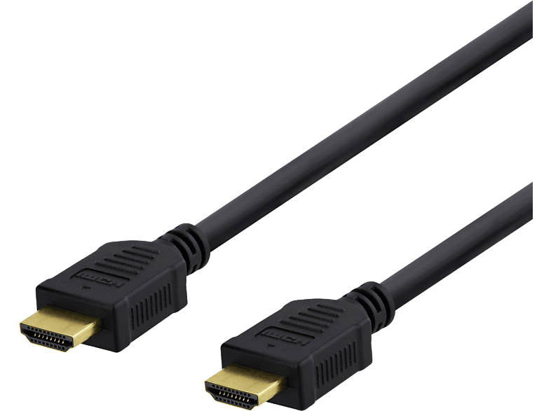 DELTACO HDMI cable Highspeed Premium HDMI-1015D w/Ethernet, 4K UHD,1.5m, Bl.