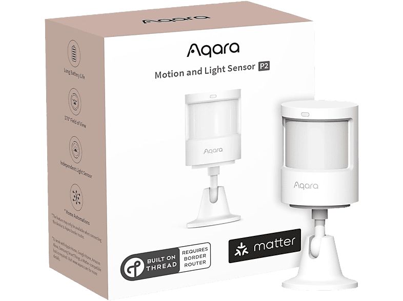 Aqara Bewegungsmelder ML-S03D Weiß Apple HomeKit, Alexa, Google Home