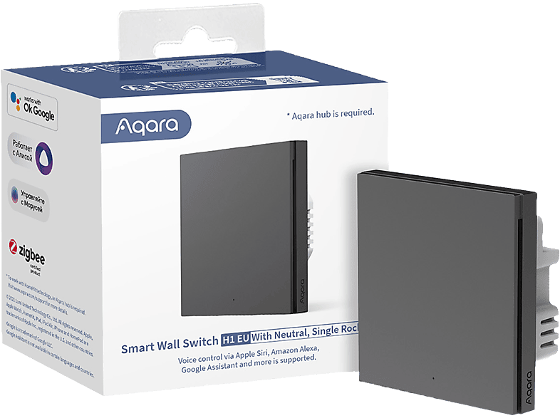 AQARA H1 Smart Wall Switch (With Neutral) - Lichtschalter (Grau)