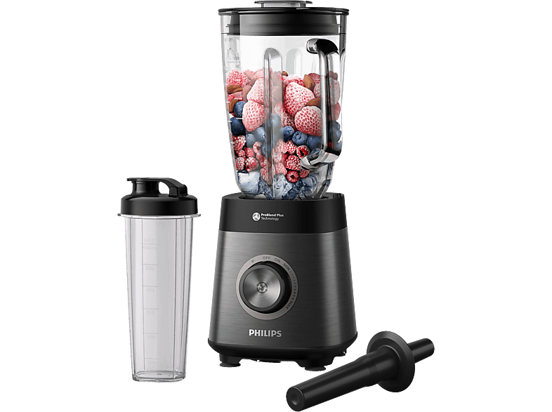 PHILIPS HR3041/01 - Standmixer (Schwarz)