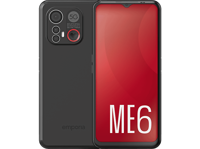 EMPORIA ME.6 - Smartphone (6.58 , 128 GB, Schwarz)