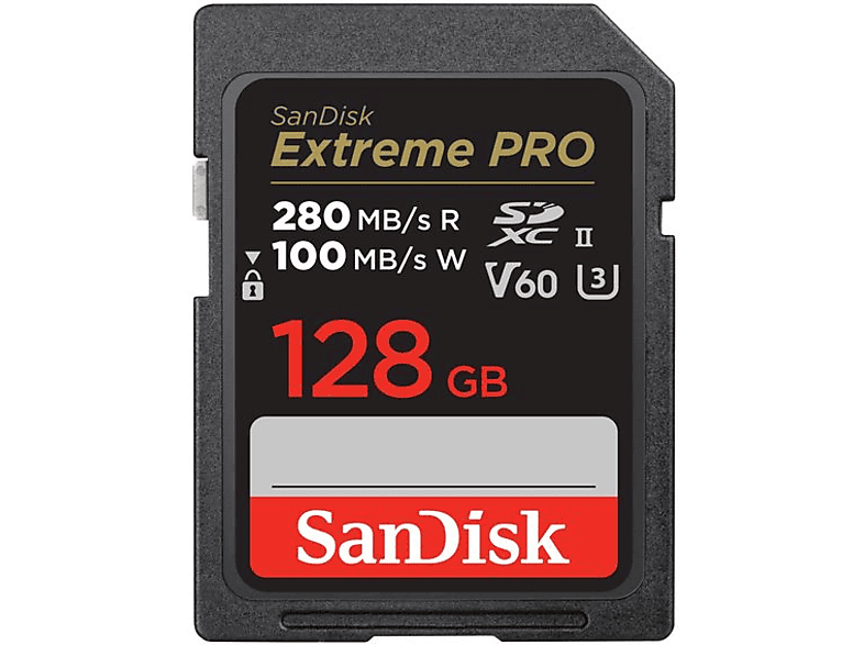 Sandisk, SD Speicherkarten, SanDisk ExtremePro SDXC-II 128GB V60, Produkte & Wohnen
