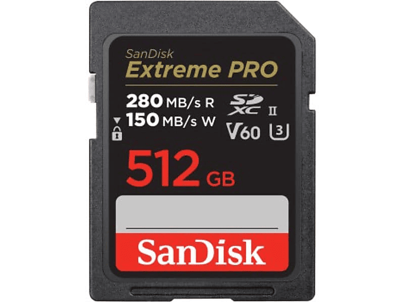 Sandisk, SD Speicherkarten, SanDisk ExtremePro SDXC-II 512GB V60, Produkte & Wohnen