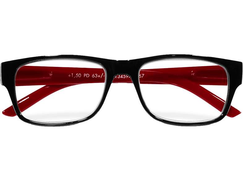 HAMA 96209 +2.5 dpt - Lesebrille (Schwarz/Rot)
