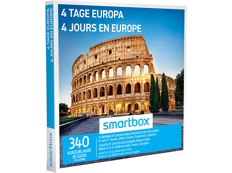SMARTBOX 4 Tage Europa - Geschenkbox