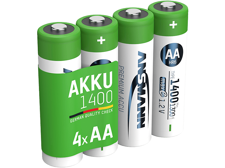 ANSMANN Mignon AA Ni-MH 1300 mAh 4 Stück - Akku