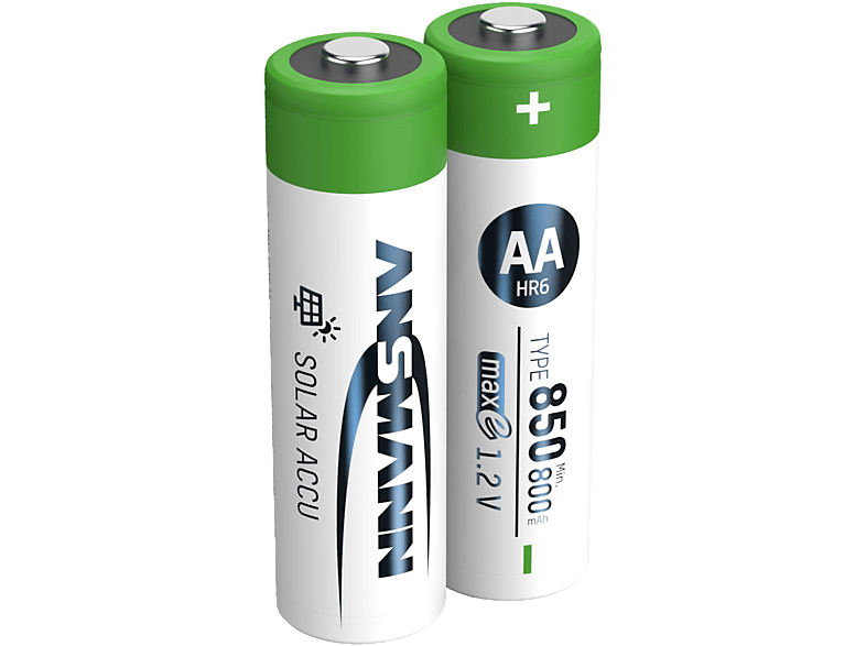 ANSMANN Mignon AA Ni-MH 800 mAh 2 Stück - Solarakku