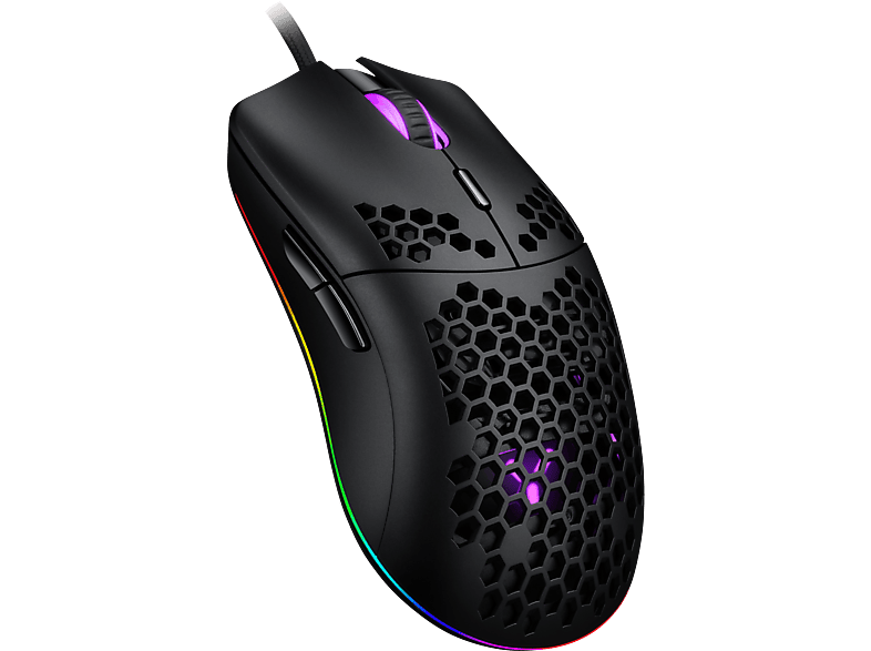 ISY IGM 4000 - Gaming-Maus, kabelgebunden, Optisch mit Laserdioden, 7200 dpi, Schwarz