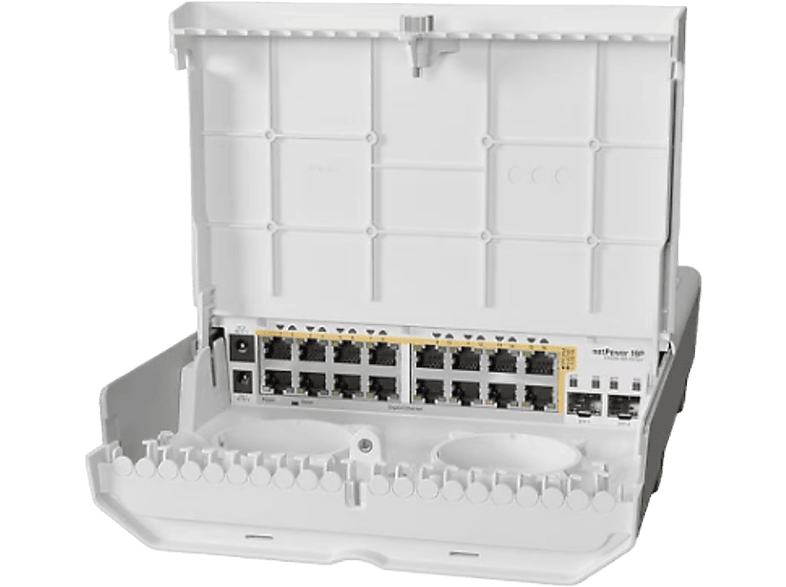 MIKROTIK CRS318-16P-2S+OUT - Switch (Weiss)