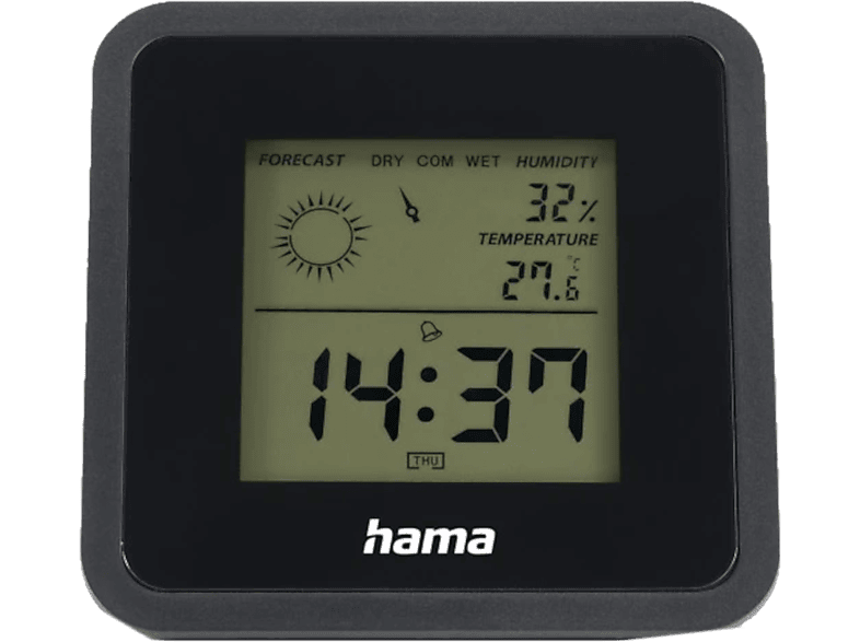 Hama Borneo Thermo-/Hygrometer Schwarz 00185890