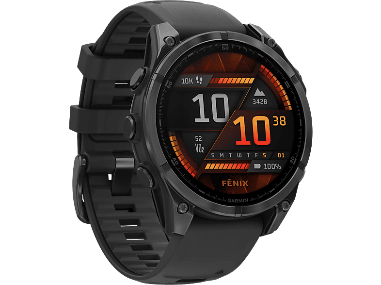Garmin fenix®8 Gray 47mm Multisport-Smartwatch – Garmin Fenix 8 – grau