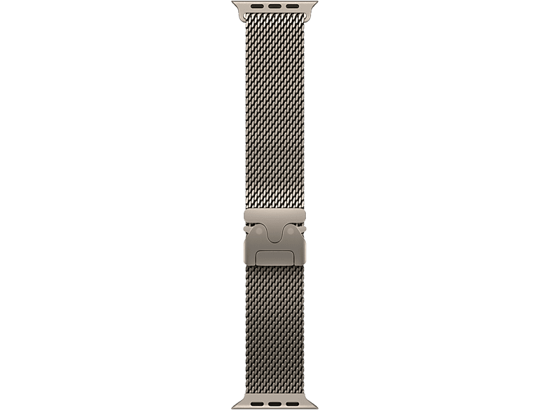 Apple 49mm Natural Titanium Milanese Loop - Medium Zubehör Smartwatches – Apple Watch Zubehör