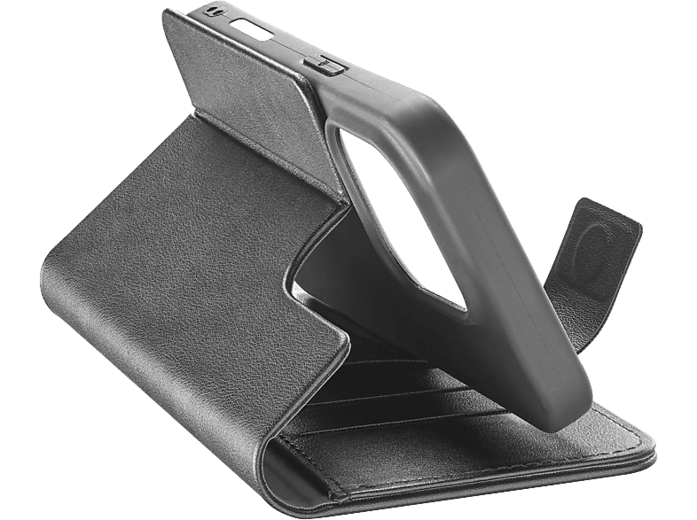 Cellularline Book Agenda 2 Case Backcover Apple iPhone 16 Pro Schwarz Stoßfest BOOKAG2IPH16PROK