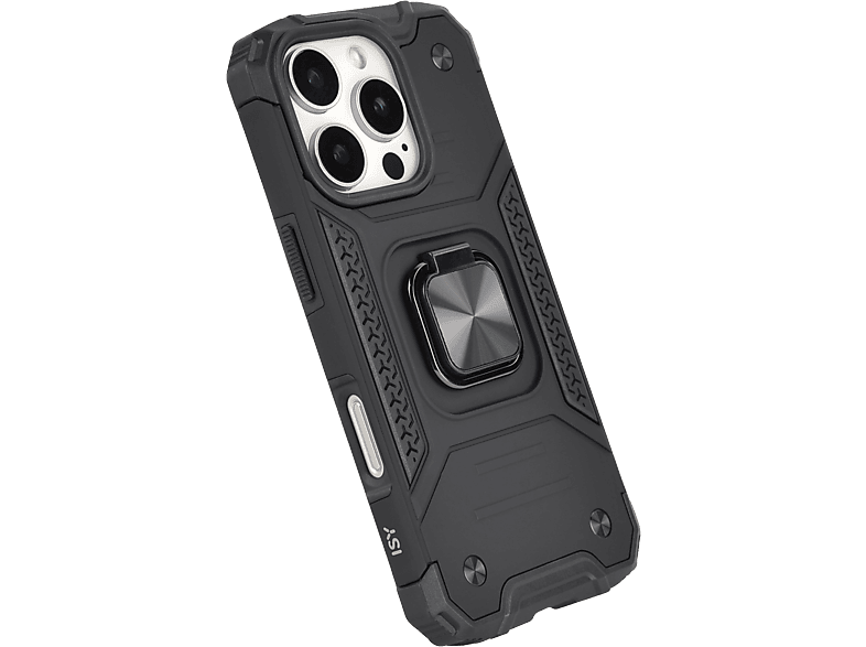 ISY ISC 6107 Rugged Case, Backcover, Apple, iPhone 16 Pro, Schwarz