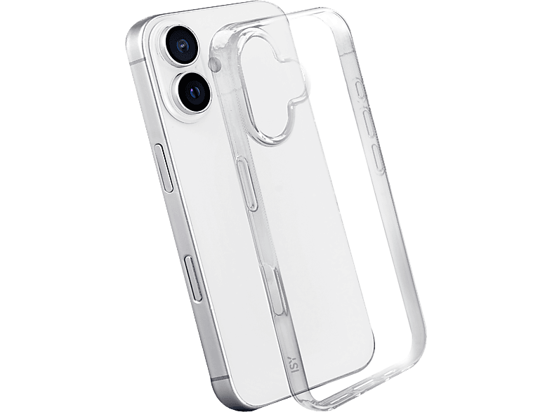 ISY ISC 1045 Clear Case, Backcover, Apple, iPhone 16, Transparent