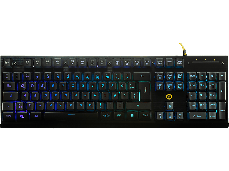 ISY IGK-3000-1-CH, Gaming Tastatur, Kabelgebunden, Schwarz