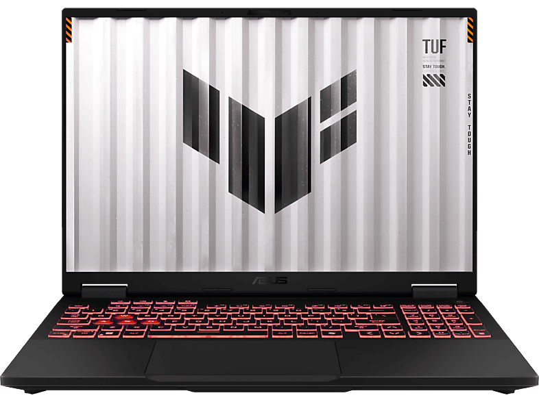 ASUS TUF Gaming A16 FA608WI-QT053W, Notebook, mit 16 Display, AMD Ryzen? AI 9 HX 370 Prozessor (24 MB Cache, bis zu 5.1 GHz), 32 GB RAM, 1 TB SSD, NVIDIA GeForce RTX? 4070, Jaeger Gray, Windows 11 Home