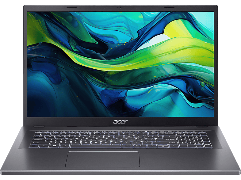 ACER Aspire 17 A17-51M-58L2, Notebook, mit 17.3 Display, Intel® Core? 5 120U Prozessor (12 MB Cache, bis zu 5.00 GHz), 16 GB RAM, 512 SSD, Onboard Graphics, Steel Gray, Windows 11 Home
