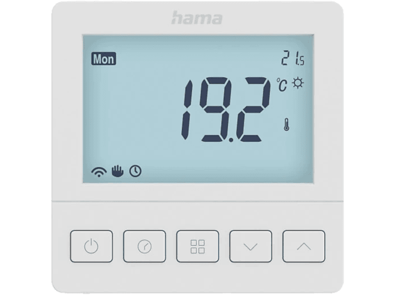 hama 00176629 Smartes Fußbodenheizungs-Thermostat, Unterputz, per App/Sprache steuern