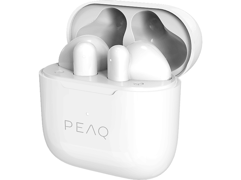 PEAQ PTW 3000-WT, In-ear True Wireless Kopfhörer Bluetooth Weiss