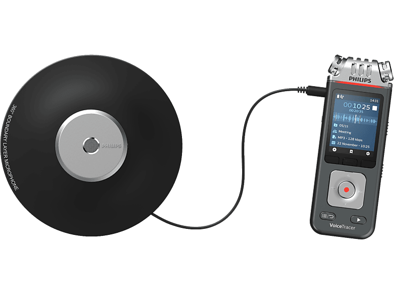 PHILIPS DVT8115 Audiorecorder, 8GB, Anthrazit/Chrom
