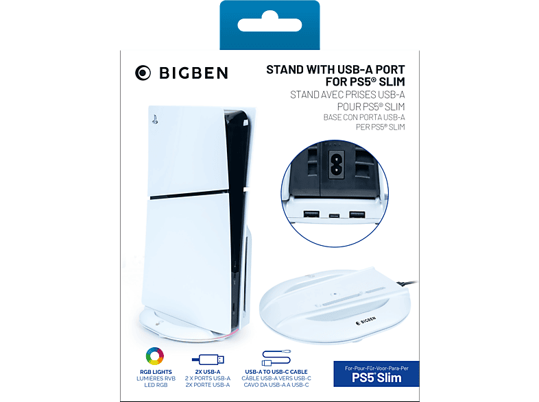 NACON PS5 Slim, Hub-Station, Weiss