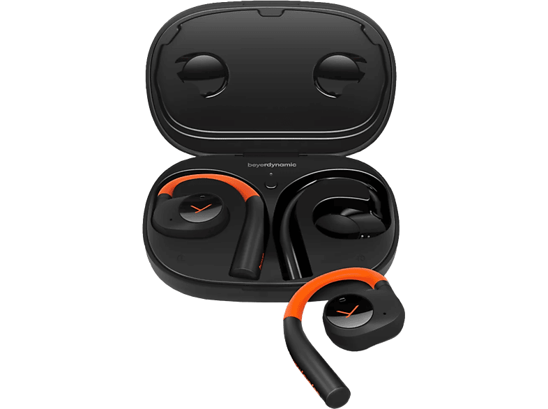 BEYERDYNAMIC Verio 200 Sport, Open-ear True Wireless Kopfhörer Bluetooth Schwarz/Orange