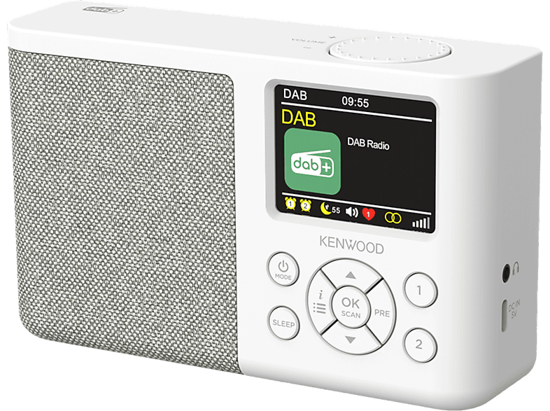 Kenwood CR-M33DAB Tischradio DAB+, FM DAB+, UKW Weiß