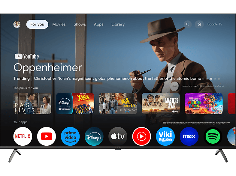 PEAQ PTV 65GQU-5124C TV (Flat, 65 / 164 cm, UHD 4K, Smart TV)