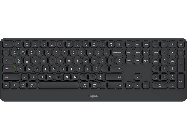 RAPOO E9390M Ultraslim Keyboard 13133 Wireless, Black