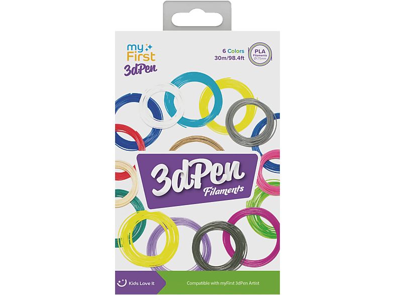 myFirst 3D Pen Artist Filaments Cold 3D-Stift Nachfüllpack – Drucker Zubehör