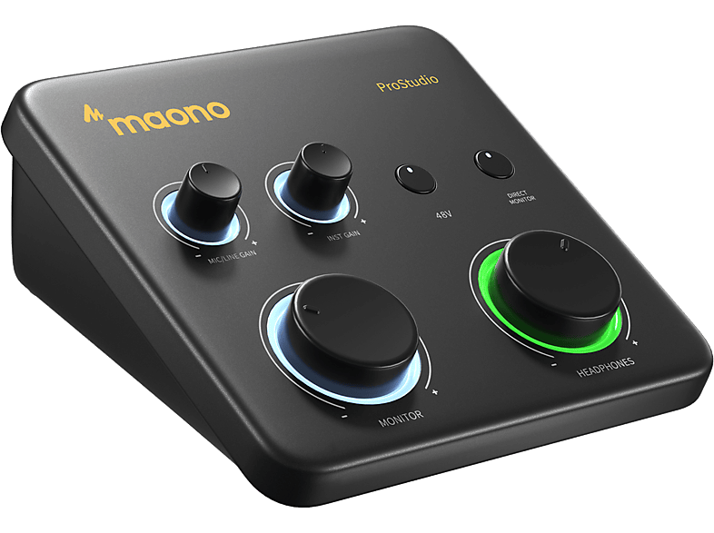 MAONO ProStudio 2x2 Lite Audio Interface, Schwarz
