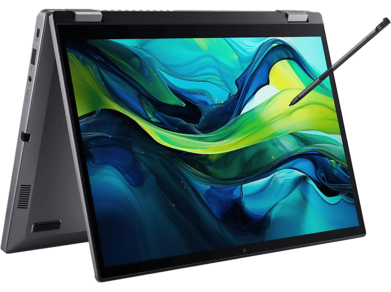 ACER Aspire Spin 14 ASP14-52MTN-72LJ, Convertible 2 in 1 Laptop, mit Display Touchscreen, Intel® Core? Ultra 7 Prozessor 155U (12 MB Cache, bis zu 4.80 GHz), 32 GB RAM, TB SSD, Onboard Graphics, Steel Gray, Windows 11 Home