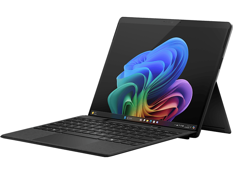MICROSOFT Surface Pro, Copilot+ PC, 13 touchscreen, Snapdragon X Elite, 16 GB RAM, 512 SSD, Adreno? Onboard Graphics, Windows 11 Home, 11. Edition, Schwarz