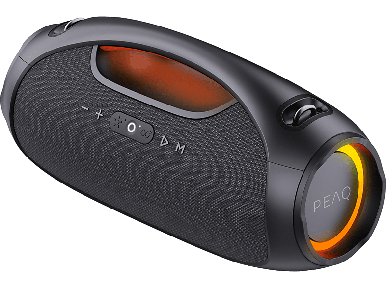 PEAQ PPA 600 Bluetooth-Lautsprecher, Schwarz, Wasserfest
