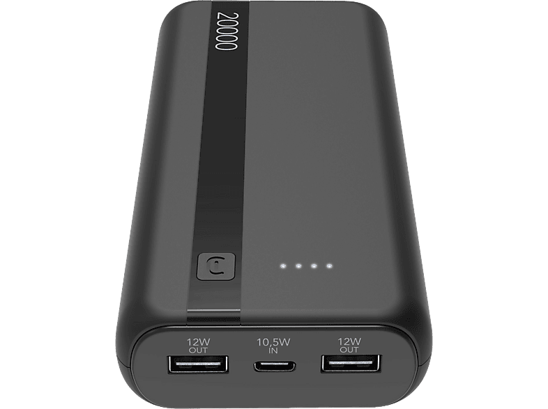 Cellularline 20000 Power Bank – Powerbank – schwarz