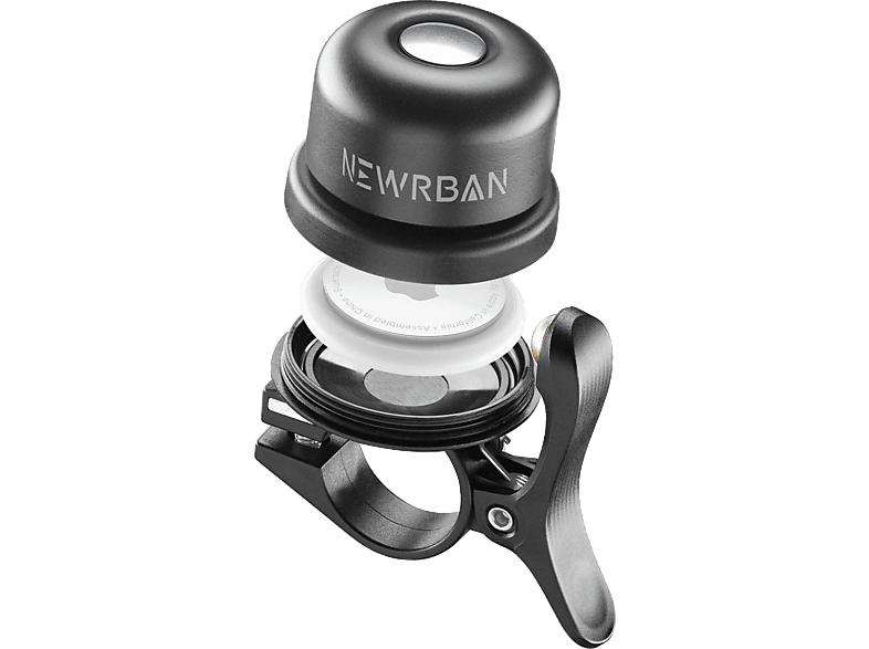 NEWRBAN Klingel Airtag Bell schwarz