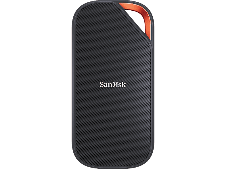 SANDISK Extreme PRO USB4 Festplatte, 2 TB SSD, extern, Schwarz/Orange