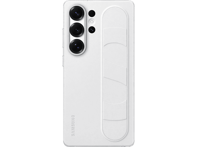 SAMSUNG Standing Grip Case, Backcover, Samsung, Galaxy S25 Ultra, Weiss