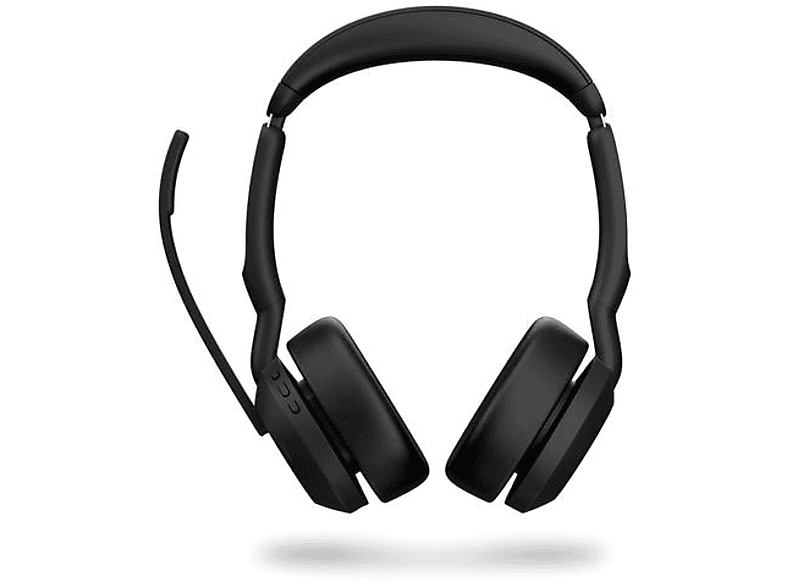 Headset Jabra Evolve2 55 link380a Stereo, Reichweite bis 30 m, bis 10 h, MS-Teams optimiert, schwarz