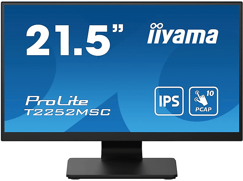 Iiyama ProLite T2252MSC-B2 Touchscreen-Monitor EEK: C (A - G) 54.6 cm (21.5 Zoll) 1920 x 1080 Pixel 16:9 5 ms HDMI®,